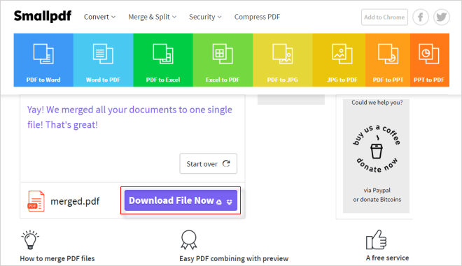 merged all documents to single file