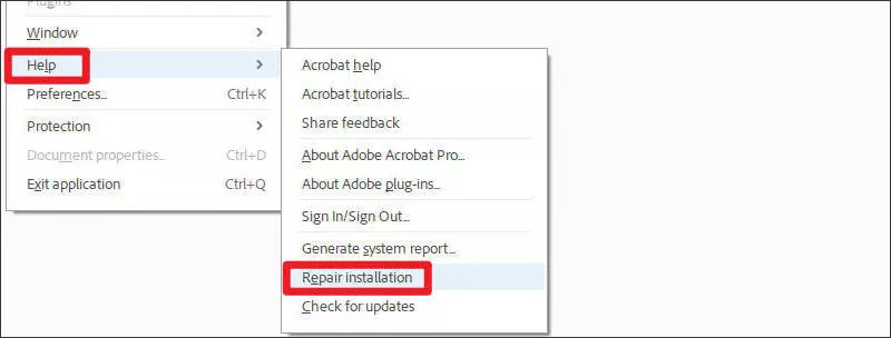 repair installation