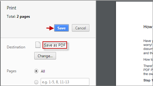 save pdf file