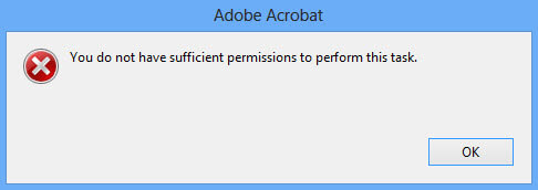 error message