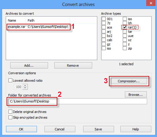 how to convert a file to zip