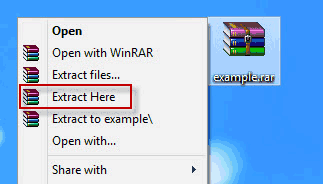 Extract RAR archive