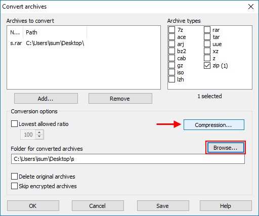 2 Ways To Convert Zip To Rar File On Windows 10