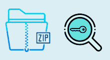 Find encrypted zip file password