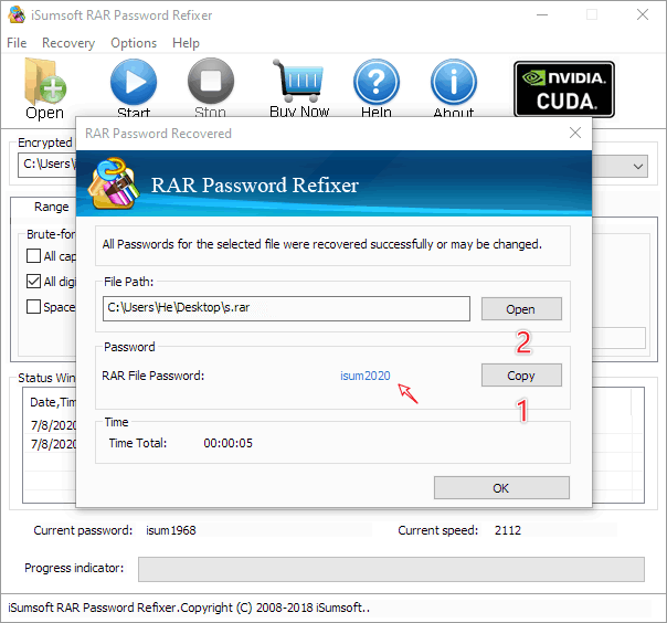 password for RAR file