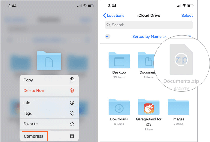 compress a single file archive