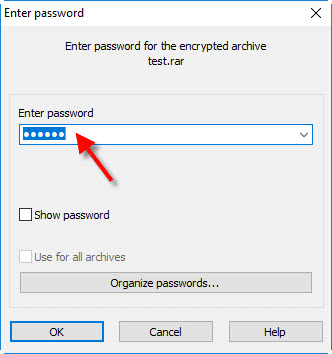 Unlock and extract rar file