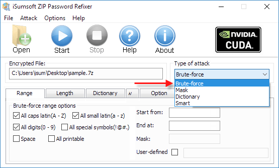 Select password recovery mode