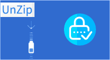 Unzip a password protected zip file