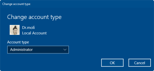 Change account type