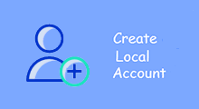 Create a local account on surface