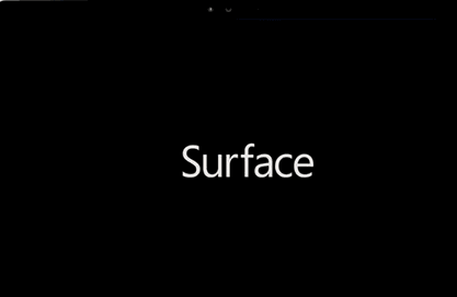 Surface boot screen
