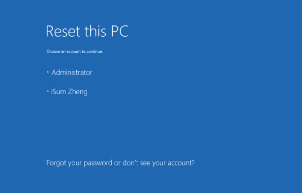 Choose an account to continue