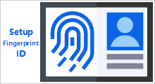 setup fingerprint id with surface