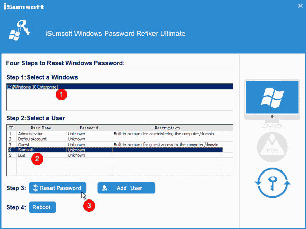 Reset Surface password