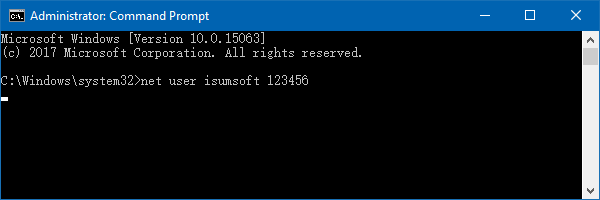 Reset local password with other Admin account