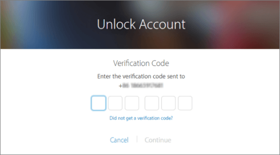 Enter the verification code