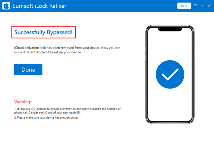 iPhone is unlocked
