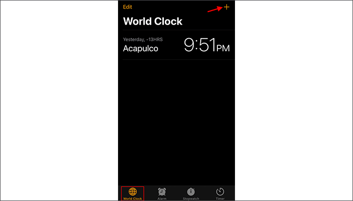 click the Plus button