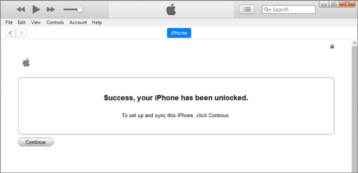 iPhone has been unlocked