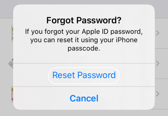 Forgot iCloud account password