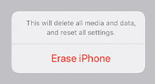 Erase iPhone