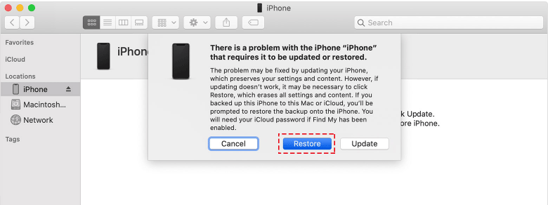Restore iPhone