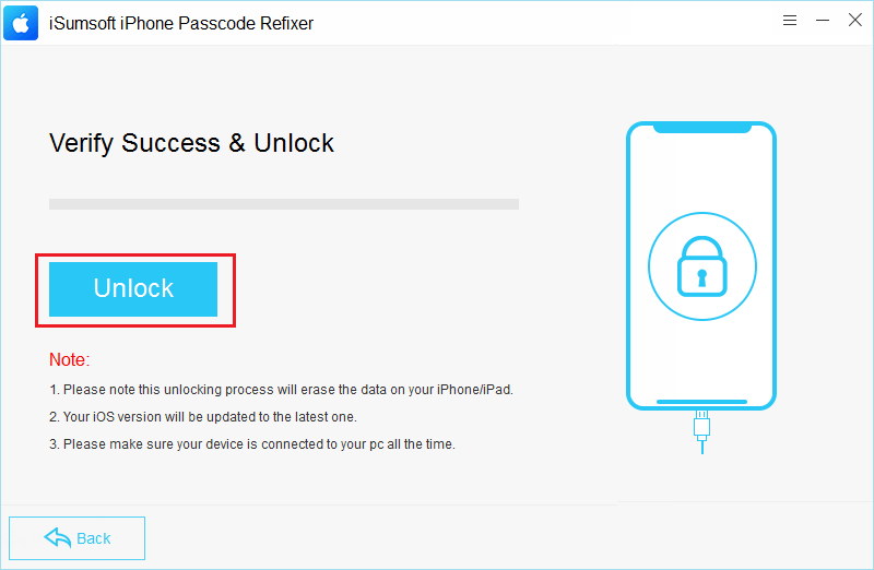 click unlock