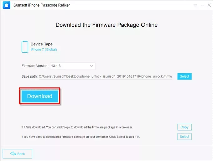 click download