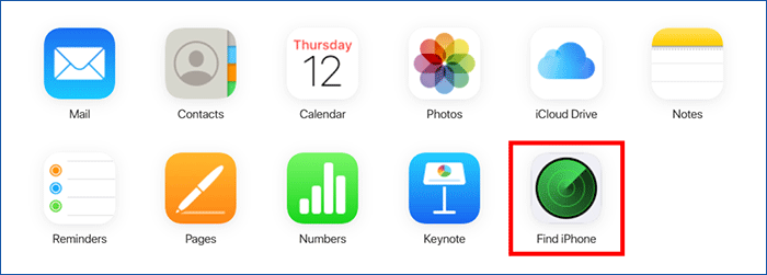 click Find iPhone