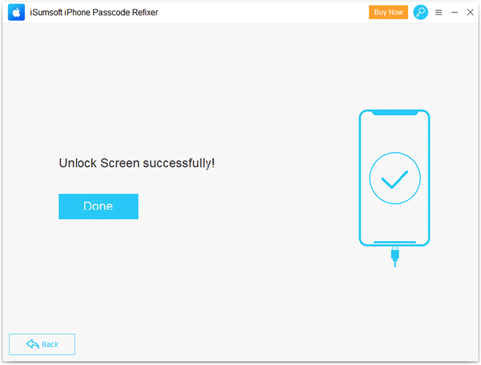 iPhone unlocked successfully