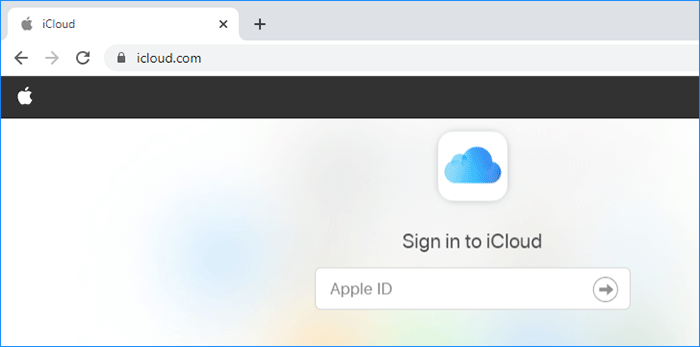 sign in to iCloud