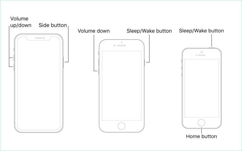 force restart iPhone