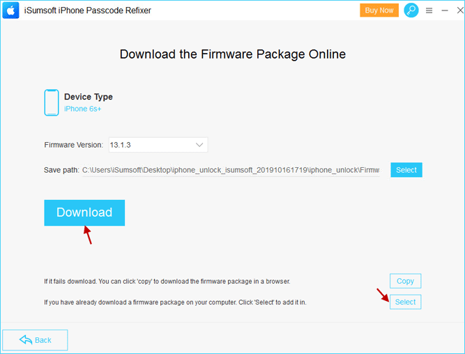 download firmware package