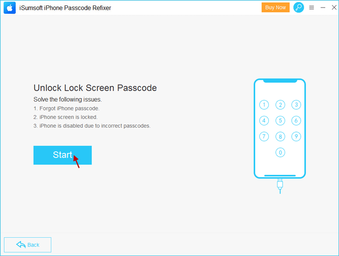 start unlocking iPhone