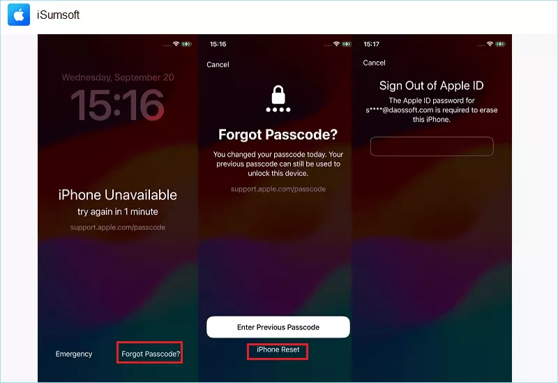 ios 17 erase iphone