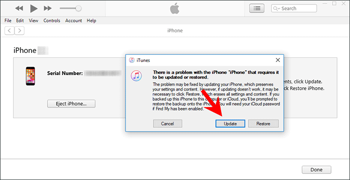 choose Update