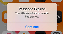 Your iPhone Passcode Has Expired