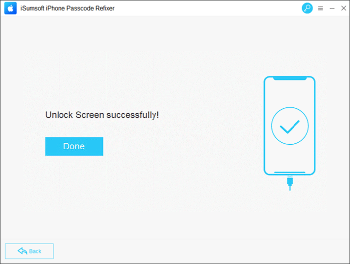 iPhone unlocked successfully