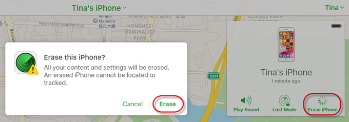 erase iPhone