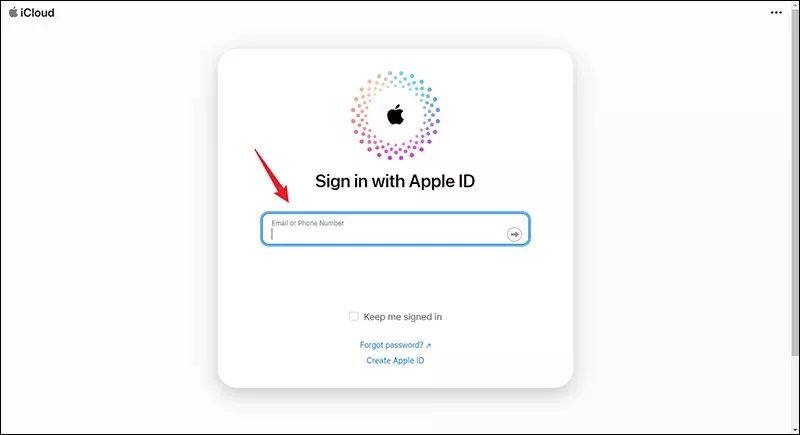 Sign in to iCloud