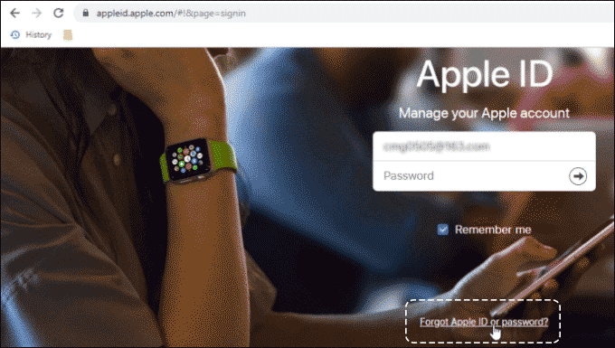 Forgot Apple ID or passwordForgot Apple ID or password