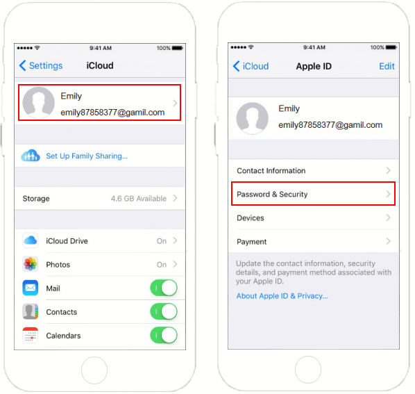 Tap your Apple ID