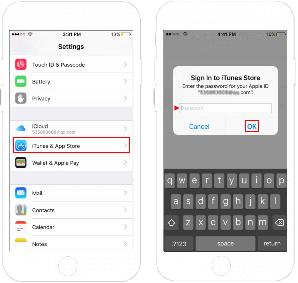 Update Apple ID password