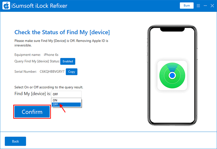 click Confirm