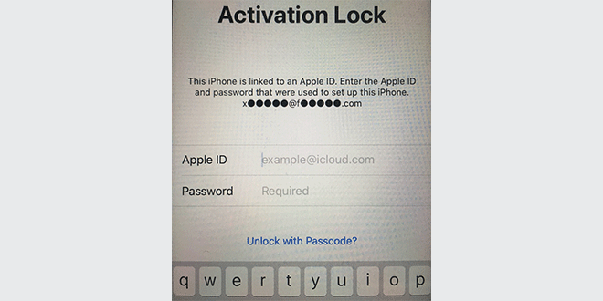 tap Unlock with Passcode