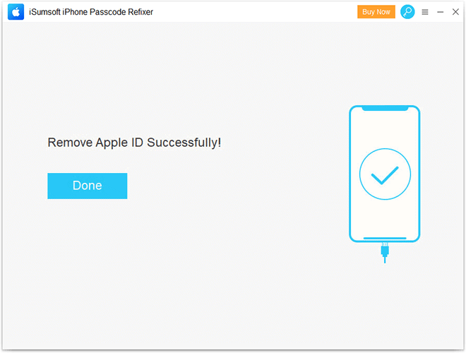 iCloud account is removed