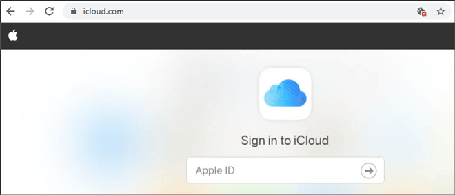 sign in iCloud