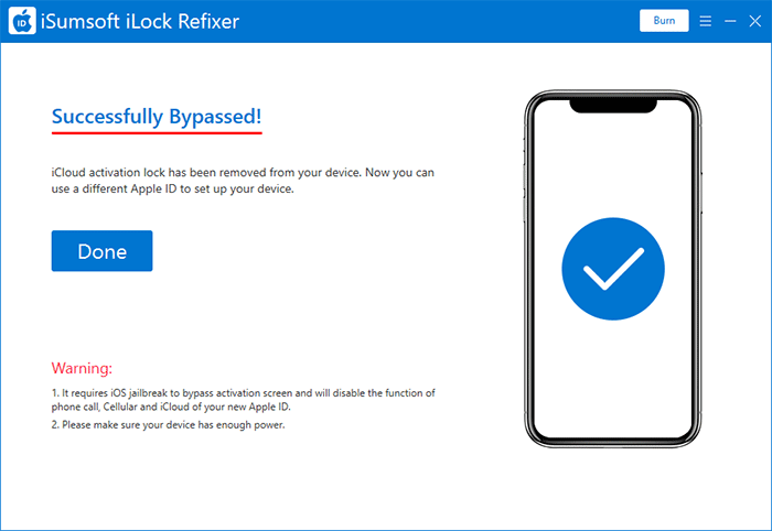 activation lock bypassed