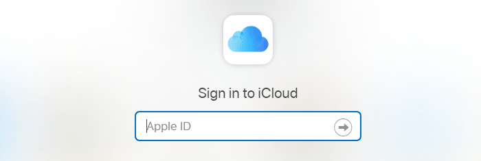 sign in to iCloud